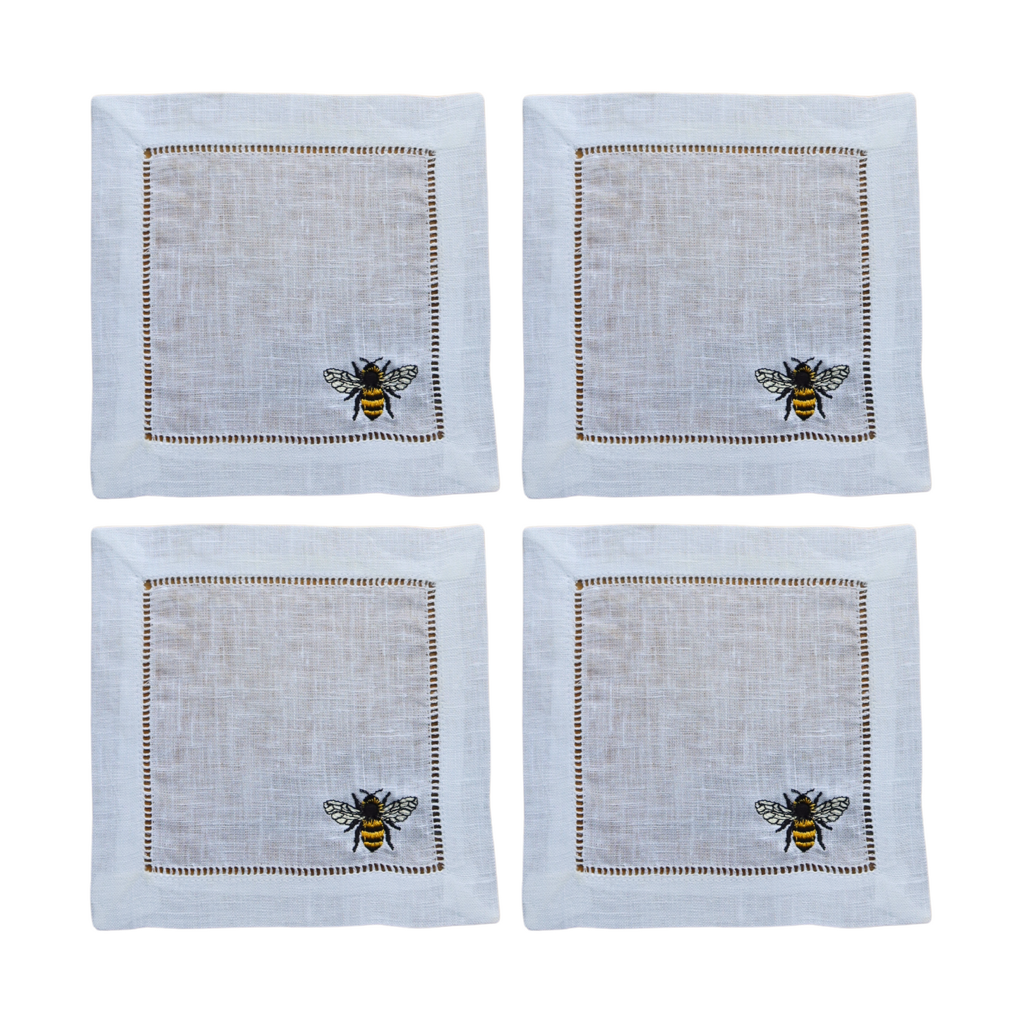 Honey Bee Cocktail Napkins (Set of 4)