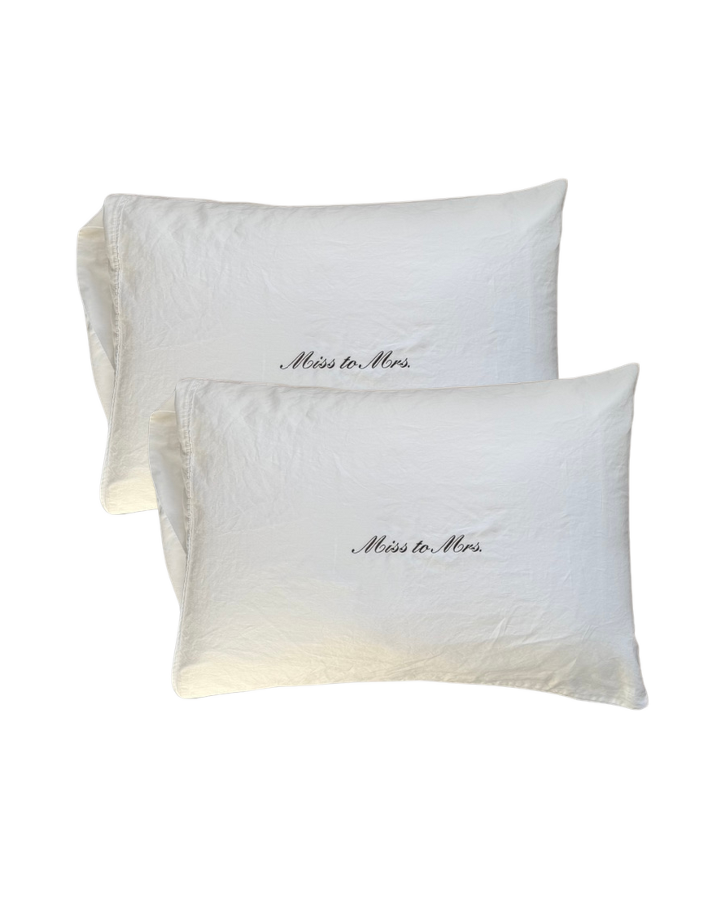 Miss to Mrs Pillowcase Set