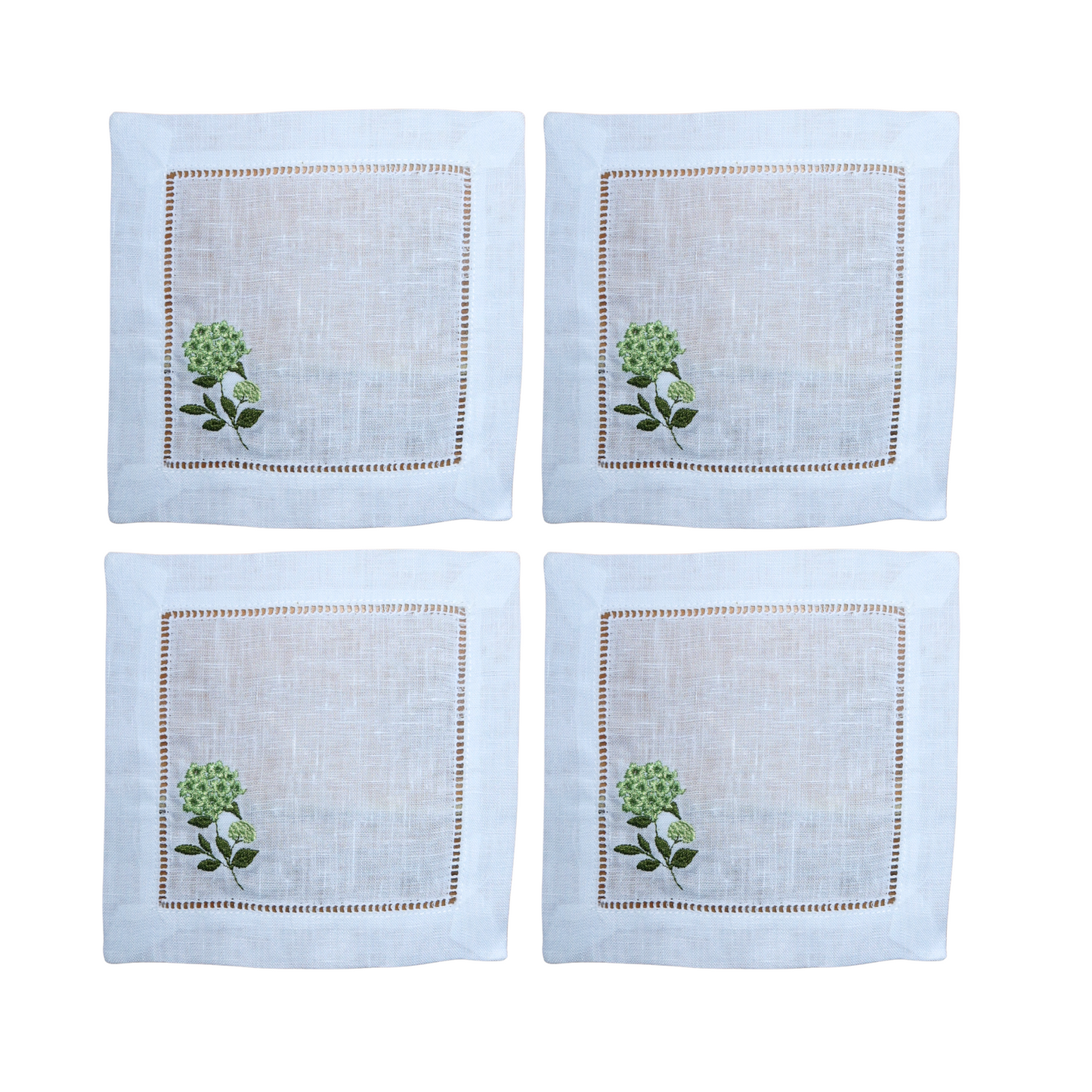 Hydrangea Cocktail Napkins (Set of 4)