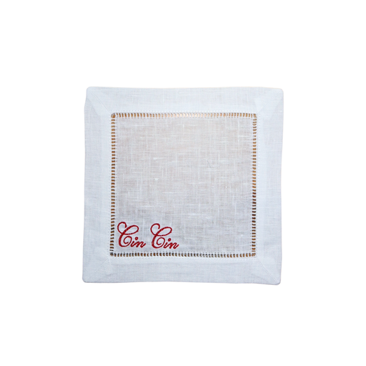 Cin Cin Cocktail Napkins (Set of 4)