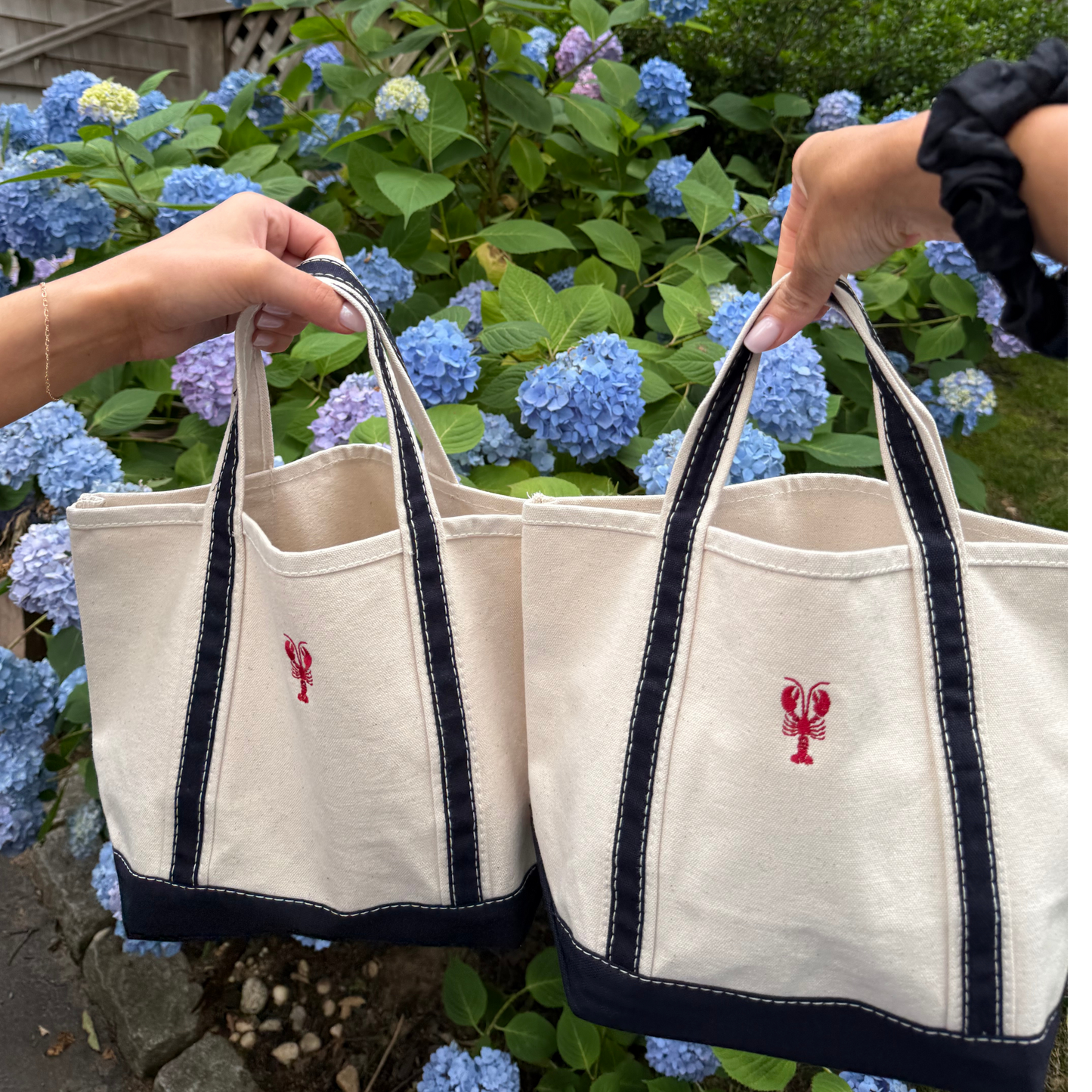 Small Navy Lobster Tote