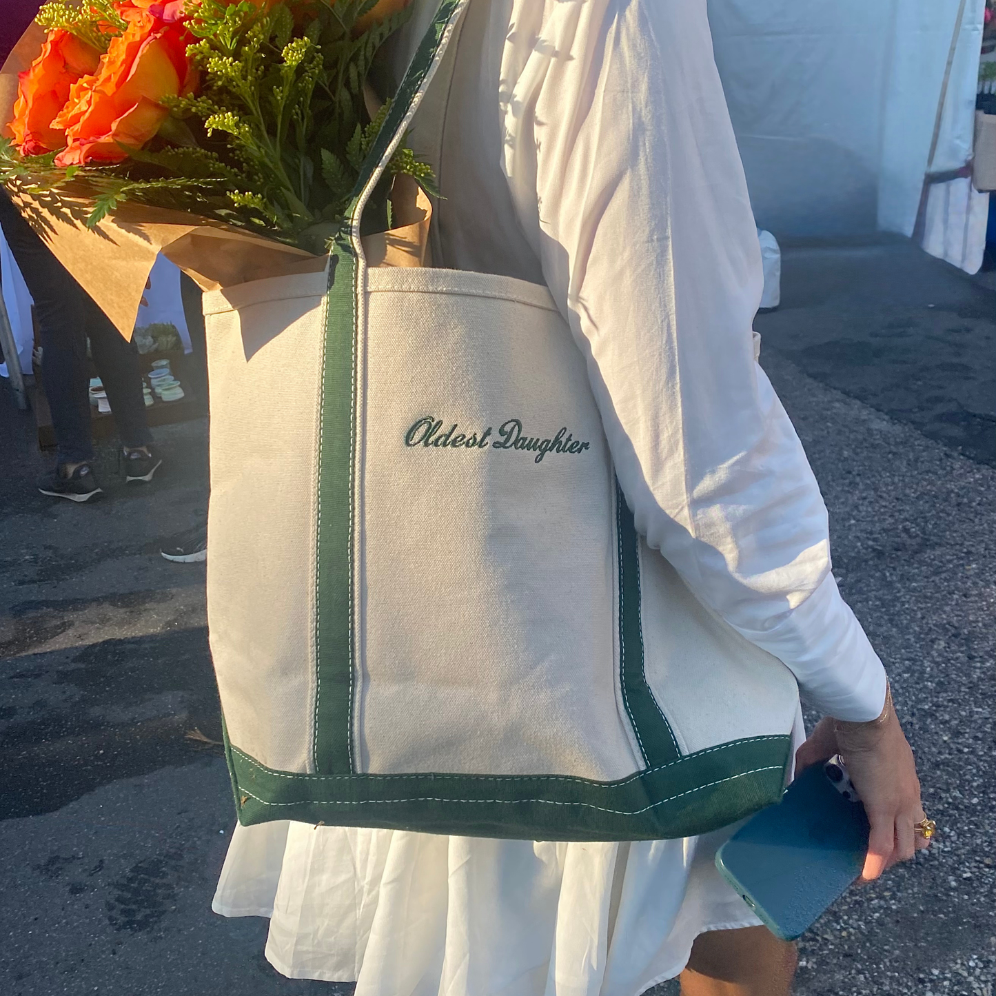 Green Boat Tote