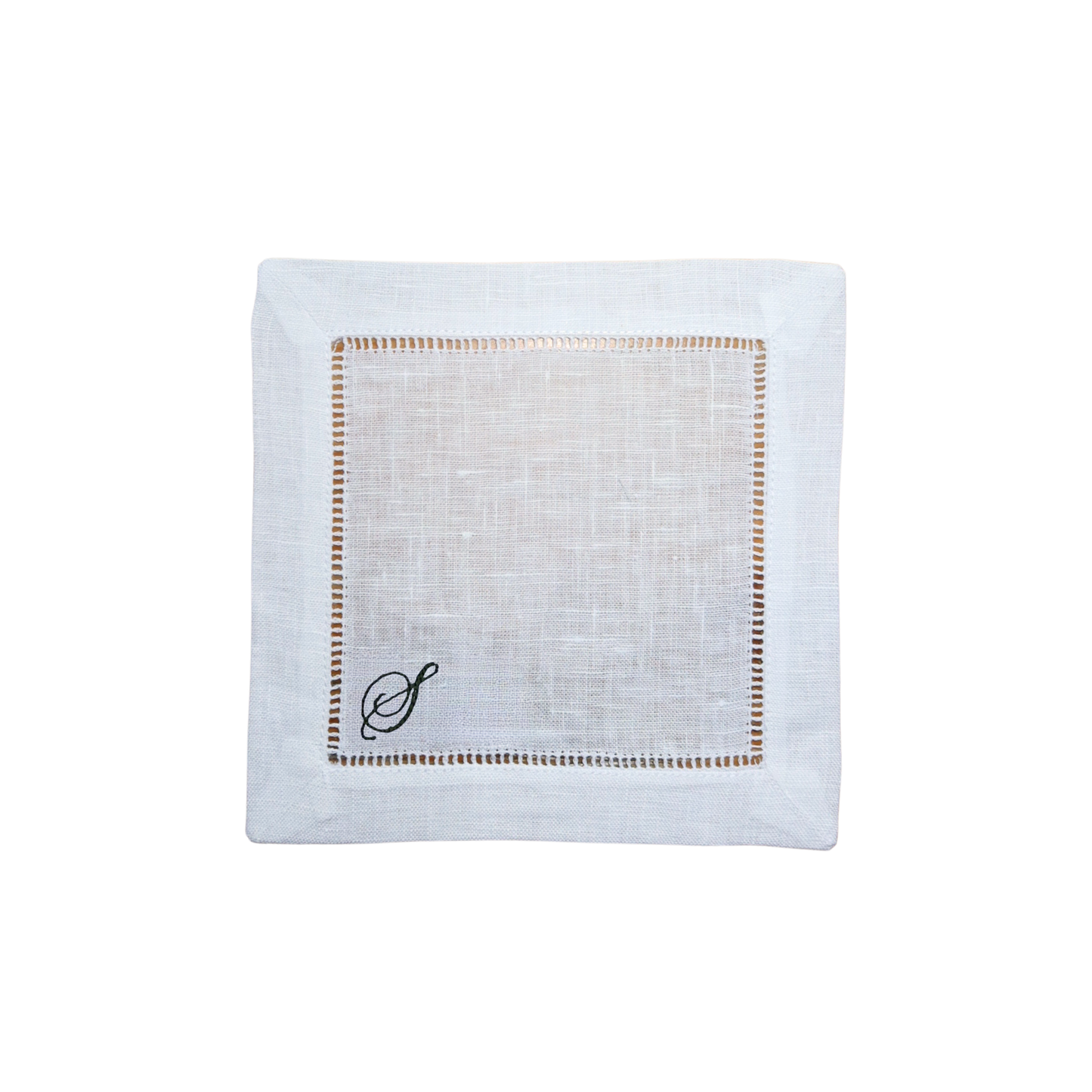 Single Initial Cocktail Napkin (Set of 4)
